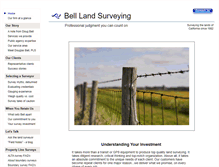 Tablet Screenshot of bell-land-surveying.com